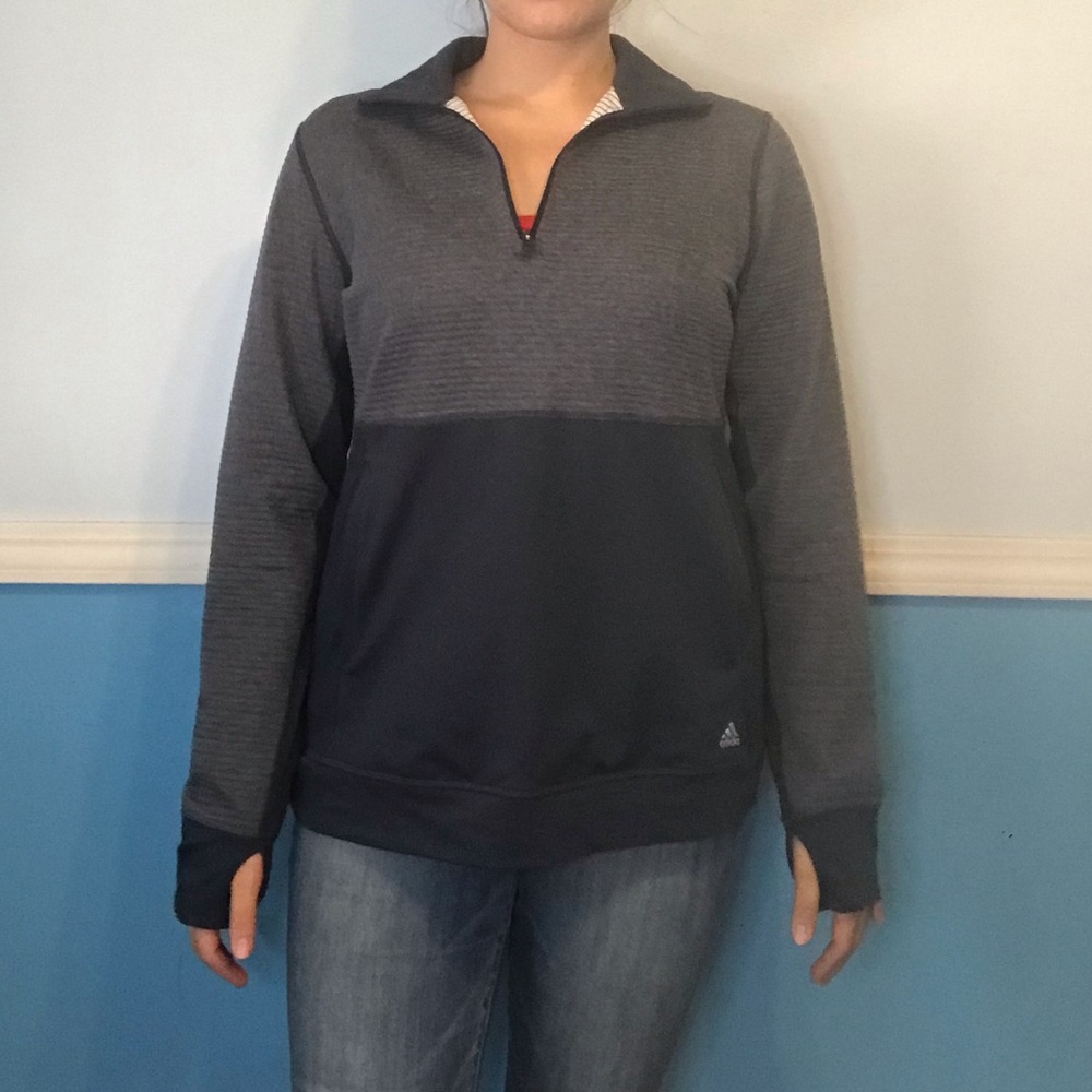 Adidas quarter zip-up running pullover